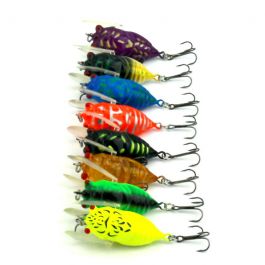 LENPABY 8PCS Lures Bumble Bug Fishing Lure 6.4G 5CM Fishing Tackle