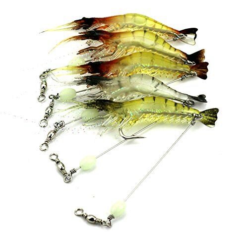 bass fishing with shrimp lures Soft Plastic Lure Hook Crappie Micro Grass Shrimp for Trou – 9km-dwlife Durable TPE material Pickwick top baits, TRD =