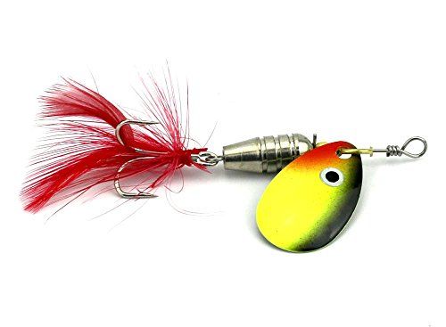 LENPABY 10pcs Spoons Fishing Kit//Trout Spinner Kit//5.7CM Spinnerbaits3.8G Spoon Bait for Perch