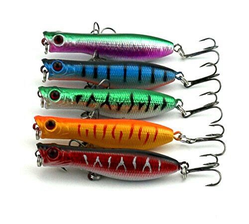 6 pièces appât de pêche 11,5 g appât de pêche Topwater Popper