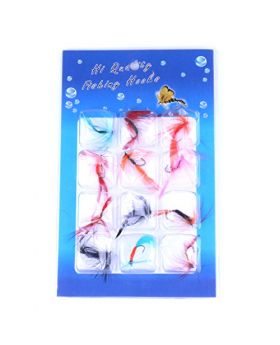 LENPABY Fly Fishing Lures Dry Flies Set Floating Flies Hooks for Bass Salmon Trout