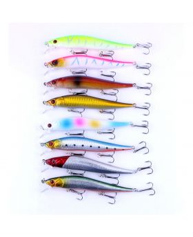 LENPABY 8PCS  Minnow Fishing Lures  Topwater 11.5cm- 13.1G  Fishing Lures Shallow Deep Diving Swimbait Crankbait Fishing