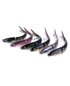 LENPABY Crank Bait Wobbler Fish 5PCS 18.7G 13.6CM Multi Jointed Topwater Life like Trout Swimbait  With Hooks Carp Pike Bass Fishing Tackle ToolFishing Bass Lures