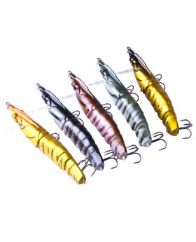 LENPABY Crank Bait Wobbler Fish 5PCS 11CM Multi Jointed Topwater Life like Trout Swimbait  With Hooks Carp Pike Bass Fishing Tackle ToolFishing Bass Lures