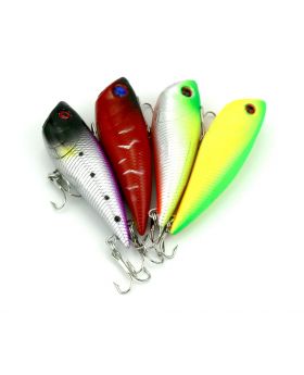 LENPABY 4PCS Popper Floating Lure 7.5G 6.7CM Lure Bait Surface Topwater Hard Fishing Popper Swimbait with Realistic 3D Tridimensional Design
Surface Topwater Hard Fishing