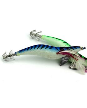 LENPABY 8pcsGlow Squid Jigs Wood Shrimp Prawn Fishing Lures Catfish Bait Shrimp 13.5cm/5.31"/19.8g