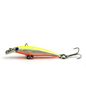 LENPABY 8pcs/lot Shallow Diving Hard Plastic Minnow Fishing Lures Japan Hooks Sinking Baits Saltwater/freshwater for Salmon Trout 5cm/1.97"/2.1g