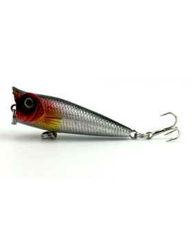 LENPABY 5PCS Popper Floating Lure 4.9G 5CM Artificial Fishing Lures Kit 3D Eyes Hard Popper Lures For Saltwater FreshwaterSurface Topwater Hard Fishing