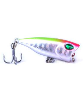 LENPABY 8PCS Popper Floating Lure 4CM 3.5G Popper Fishing Lures Set   Treble Hooks Fishing Tackle SetSurface Topwater Hard Fishing