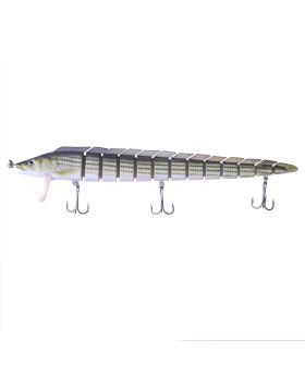 LENPABY 3PCS Crank Bait Wobbler Fish 23CM 46G Multi Jointed Topwater Life like Trout Swimbait  With Hooks Carp Pike Bass Fishing Tackle ToolFishing Bass Lures