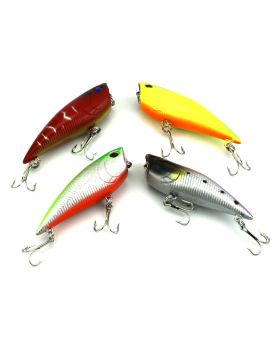 LENPABY 4PCS Popper Floating Lure 7.5G 6.7CM Lure Bait Surface Topwater Hard Fishing Popper Swimbait with Realistic 3D Tridimensional Design
Surface Topwater Hard Fishing