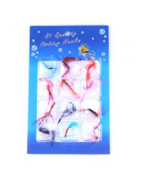 LENPABY 15.8g 24PCS Fly Fishing Dry Flies Lure fishing jigs Artificial Bugs Pack, Trout Bait Dry Fly Fishing Hooks Lures Kit with Case Box