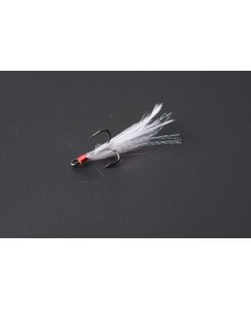 LENPABY 10# fishing jigs 40pcs Feather Fishing Treble Hooks for Saltwater Freshwater High Carbon Steel different Fish Hook