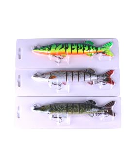 LENPABY Crank Bait Wobbler Fish 5PCS 20.5cm 69g Multi Jointed Topwater Life like Trout Swimbait  With Hooks Carp Pike Bass Fishing Tackle ToolFishing Bass Lures