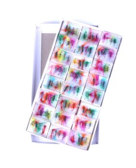 LENPABY 156g 96PCS bait Fly Fishing Dry Flies Lure Hooks Artificial Bugs Pack, Trout Bait Dry Fly Fishing fishing jigs Lures Kit with Case Box