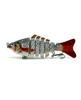 LENPABY Crank Bait Wobbler Fish 5PCS 15.4G10cm Multi Jointed Topwater Life like Trout Swimbait  With Hooks Carp Pike Bass Fishing Tackle ToolFishing Bass Lures
