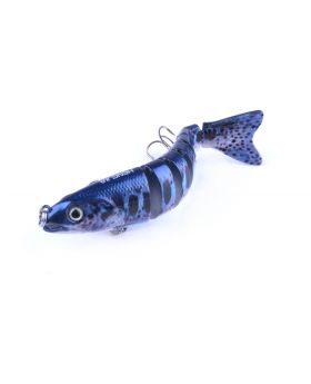 LENPABY Crank Bait Wobbler Fish 6PCS 18G 12.7CM Multi Jointed Topwater Life like Trout Swimbait  With Hooks Carp Pike Bass Fishing Tackle ToolFishing Bass Lures