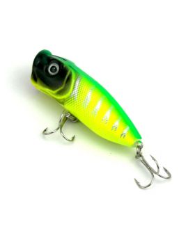 LENPABY 6PCS Popper Floating Lure 11.8G 6.5CM Artificial Fishing Lures Kit  3D Fishing Eyes Popper Crankbait Vibe Sinking Lure for Bass Trout Walleye RedfishSurface Topwater Hard Fishing
