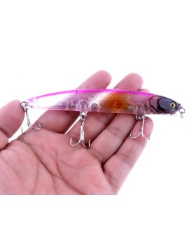 LENPABY 8PCS Hard Baits Minnow Fishing Lures Crankbaits Set Fishing Inshore Large Hard Bait Minnow Lures with Three Triple Pronged Hooks 6cm- 9.8g
